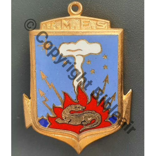 EMES  ECOLE MARINE ELECTR SECURITE  AB.P Bol poinconne Dos chevrons Src.leberetvert 18Eur04.25